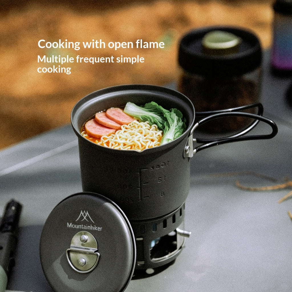 Separate Stove | 40-Min Long-Lasting Outdoor Stove Set | Ultra-Light Aluminum Portable Stove | Must-Have for Camping, Picnic & Tea Boiling (Free Storage Mesh Bag) | Only for Cooking