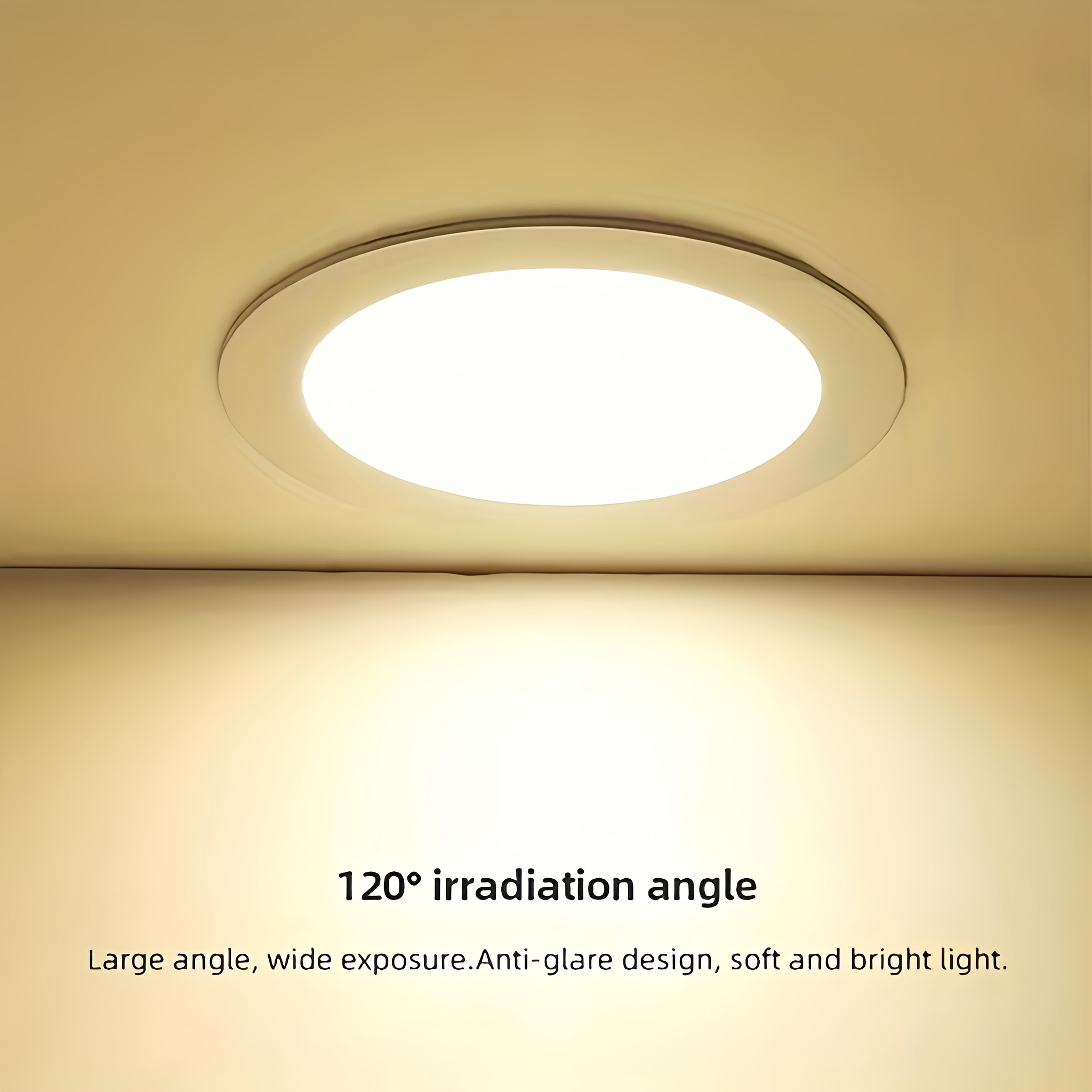 4-Pack Modern 6-Inch Ultra-Thin Recessed Downlight, Dimmable 5 CCT LED Downlight, 12W 1050 Lumen Junction-Boxless Ceiling Light, Suitable for Kitchen, Living Room, Hallway | Includes Junction Box, Easy Installation