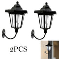 2-Piece Hexagonal Solar Light Outdoor LED Solar Wall Light LED Wall Light Vintage Lantern Garden Christmas Garden Decoration Outdoor Solar Street Light