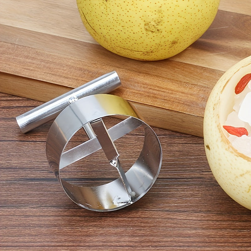 Multifunctional Apple Pear Corer, Stainless Steel Fruit Seed Remover, 2 Sizes Fruit Corer Set for Home Commercial Hotel Kitchen