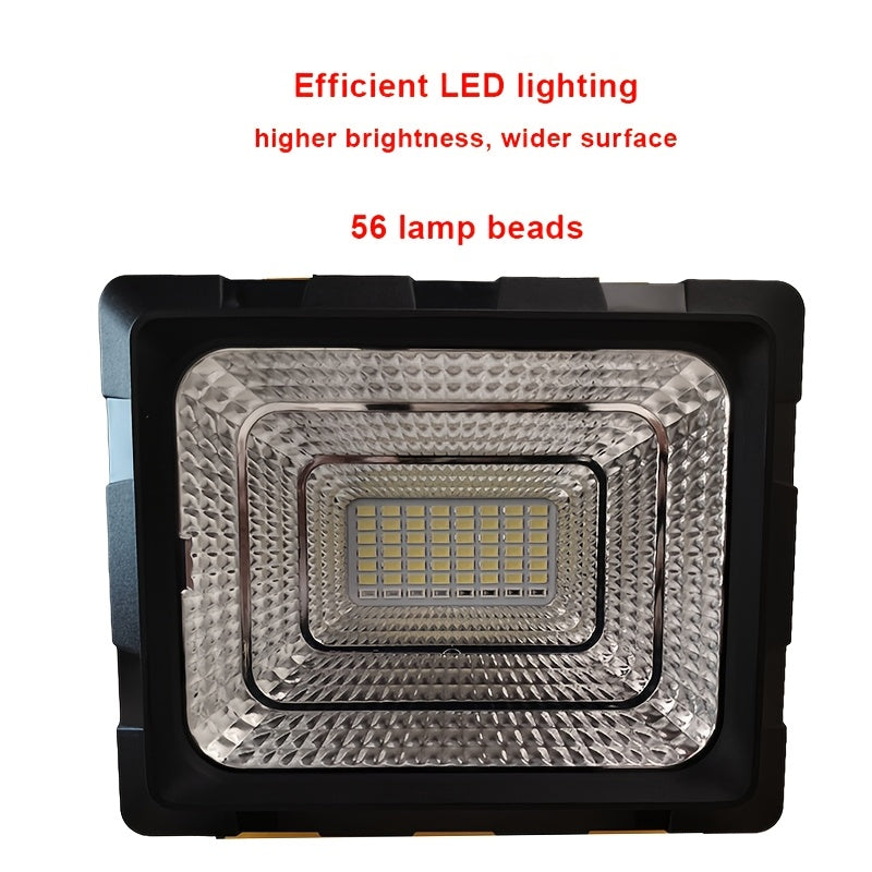 LED Emergency Rechargeable Outdoor Work Light, Super Bright Strong Light for Construction Sites, Camping, Night Market, Street Stall, Square, Handheld Floodlight