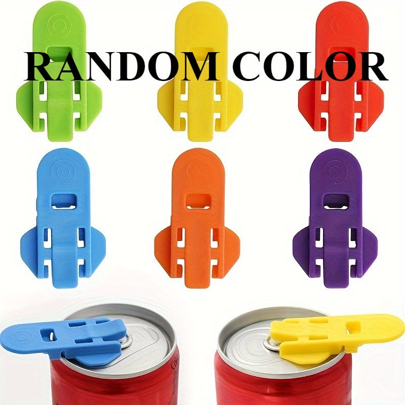Two Durable Plastic Can Openers - Ergonomic Easy-Grip Design, Leak-Proof & Portable, Ideal for Camping, Picnics, BBQs, College Parties - Kitchen & Outdoor Drink Accessories, Camping Tools, BBQ Gear, Reliable Can Opening Solution