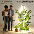 Large Head LED Plant Grow Light 15.5cm/6.1in Diameter USB Powered Dual Color Temperature Dimmable for Indoor Large Potted Plants