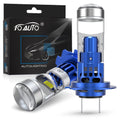 TOAUTO 2-Pack H7 LED Lens Car Headlight Bulbs CSP 3570 Projector Lens 1:1 Ratio 6500K Color Temperature Vehicle CAN Bus Compatible 70W Power 20000 Lumens Car Fog Light Auto Lamp