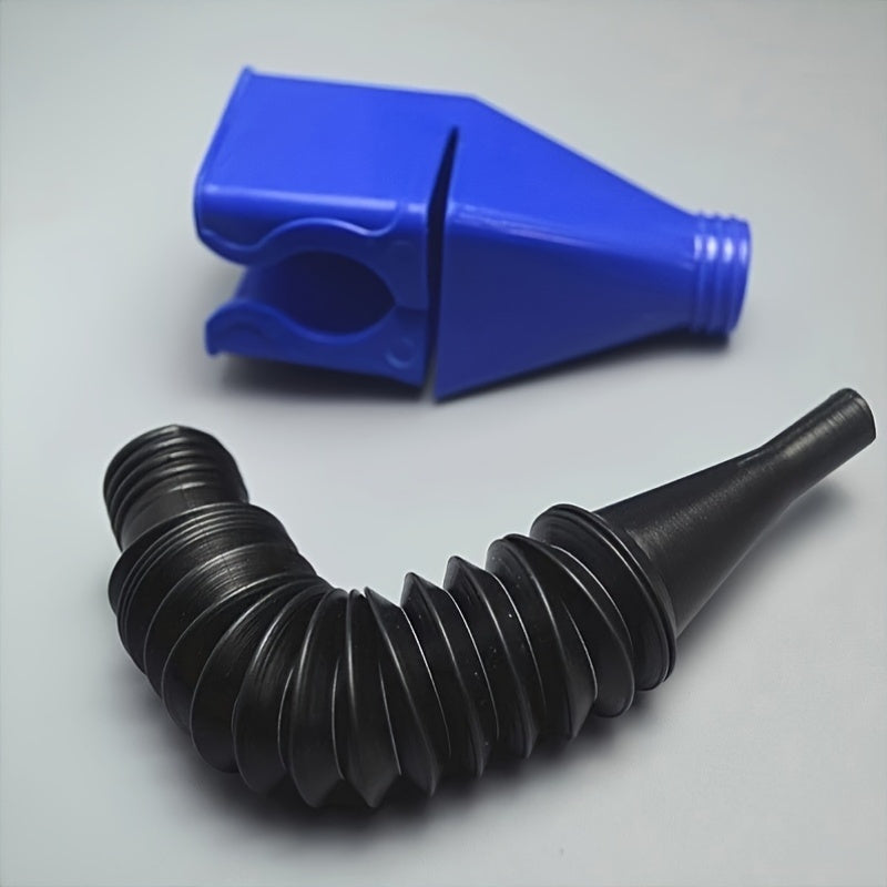 Portable Foldable & Extendable Oil Funnel with Quick Connect Nozzle – Durable ABS Material, Hands-Free Pouring for Cars, Trucks, Motorcycles – Cross-Border Compatible, Auto Oil Change Accessory, Square Mouth Design, Sturdy Construction