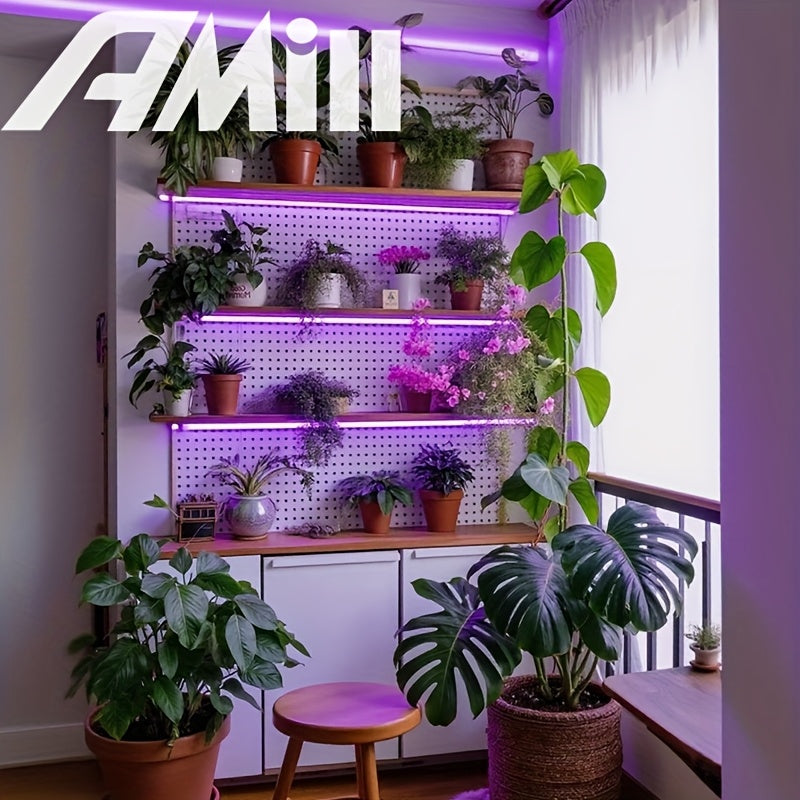 118.11 Inch LED Plant Light Strip, USB 5V 2835 Full Spectrum Grow Light Strip, Supplemental Light for Vegetables, Flowers and Succulents, Boost Plant Photosynthesis, Easy to Install and Operate