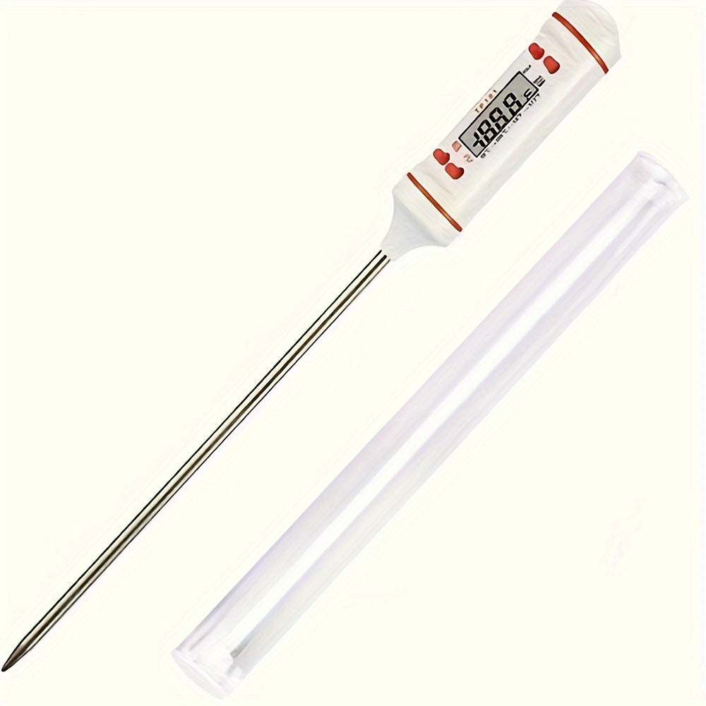 1 Piece Instant Read Meat Thermometer – Digital Thermometer for BBQ, Garden, Kitchen, Outdoor, Camping, Cooking, Grilling – For Heating Milk, Candy, Baking, and Other Kitchen Gadgets