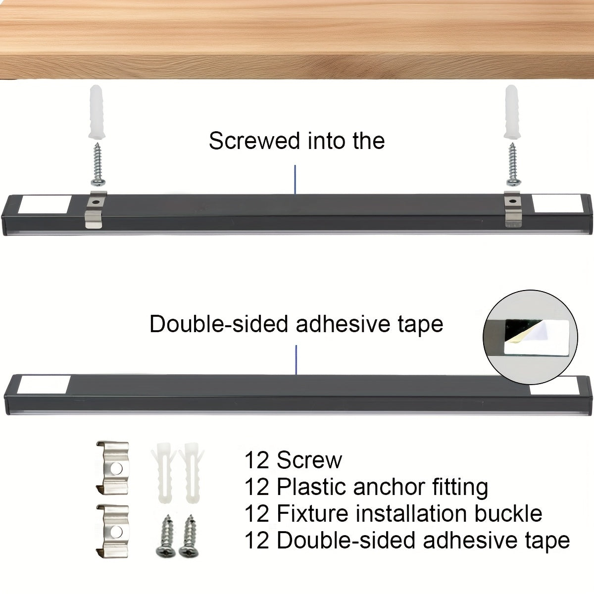 Splicing black light strip, UV black light tube, UV fluorescent light, DIY splicing light, suitable for gaming room ambiance light, Halloween, Thanksgiving, Christmas parties, disco, birthday, fluorescent posters, body painting, event scene lighting