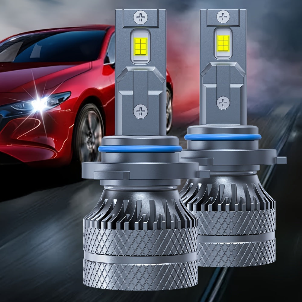 2-Pack H1 H7 H4 H11 HB3 9005 HB4 9006 9012 HIR2 Car Headlight Bulbs 30000 Lumens 350W Auto Front Headlights 12V 6500K Color Temperature