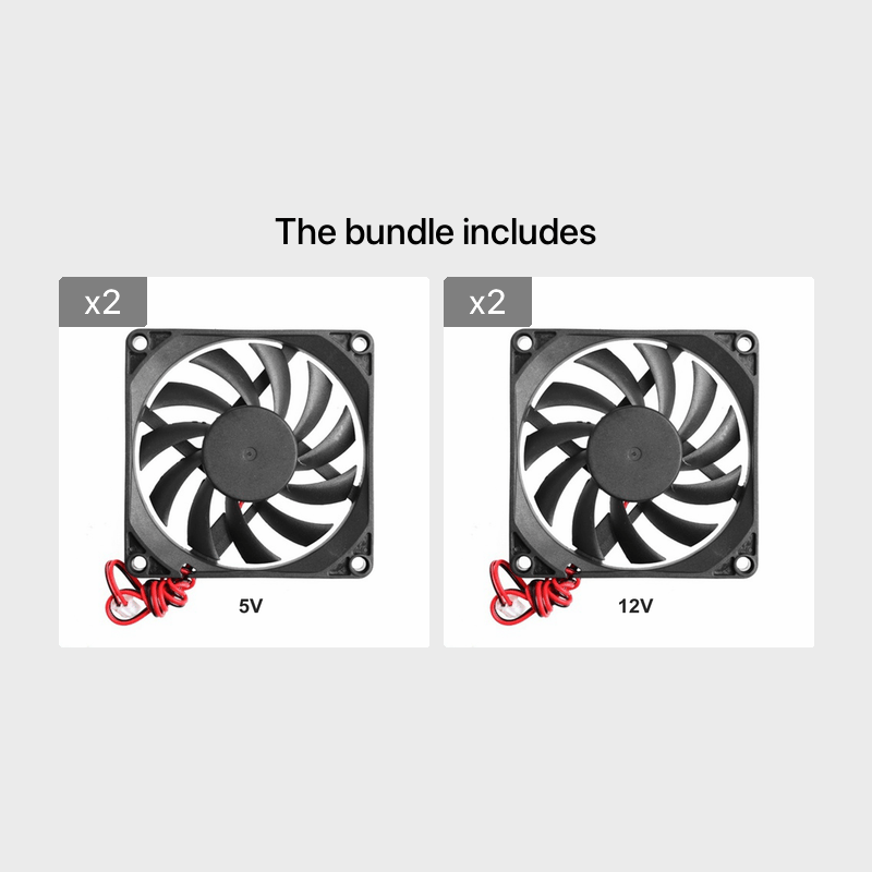 80mm Black Cooling Fan DC 5V 12V 24V 80mm×80mm×10mm 8010 DC Cooling Fan