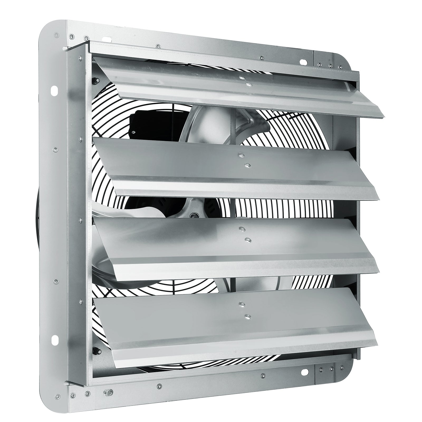 VEVOR 10''/16''/24'' Fan Shutter Exhaust Fan, Aluminum Wall Mount Attic Fan with AC Motor, Ventilation & Cooling for Greenhouse Garage Shed Store