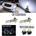 4-Pack H1 & T10 6000K Super White LED Car Headlight Bulb Set, Suitable for Fog Light and Driving Light Replacement – High Brightness High Visibility Car LED Bulbs, Vehicle Lighting Specific Headlight Bulbs