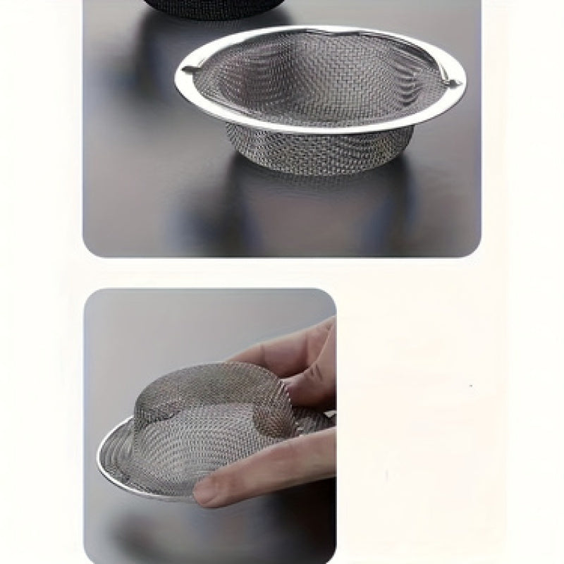 2-Pack Kitchen Drain Strainers – Anti-Clog Stainless Steel Sink Drain Traps, Fits Various Diameters, Mesh Design for Kitchen & Bathroom – Mother's Day Gift, Ideal for Easter, Valentine's Day & Birthdays