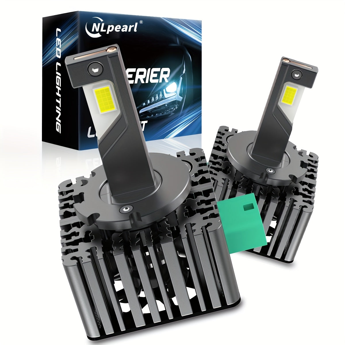 2Pcs D3S LED Headlight HID D1S D1R D3R Led Bulbs 12V 24V Canbus Error-Free Turbo LED 40000LM Each Side CSP Chip Car Light Auto Light 6500K Plug-and-Play