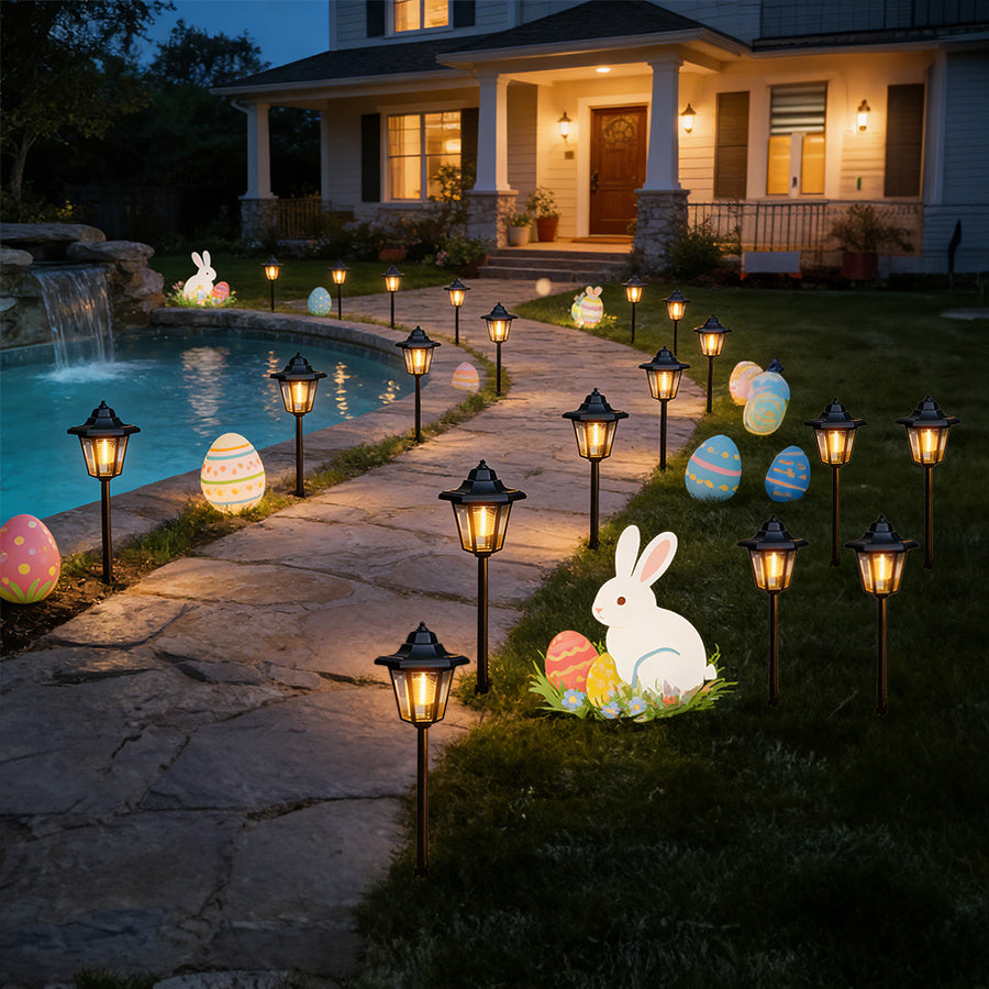 15/19 Pack IP65 Vintage Outdoor Display Light, Perfect for Festivals, LED Outdoor Landscape Light, Suitable for Garden, Lawn, Pathway, Courtyard, Night Lighting, Path Illumination, Modern Outdoor Lighting, Christmas Halloween Valentine‘s Day