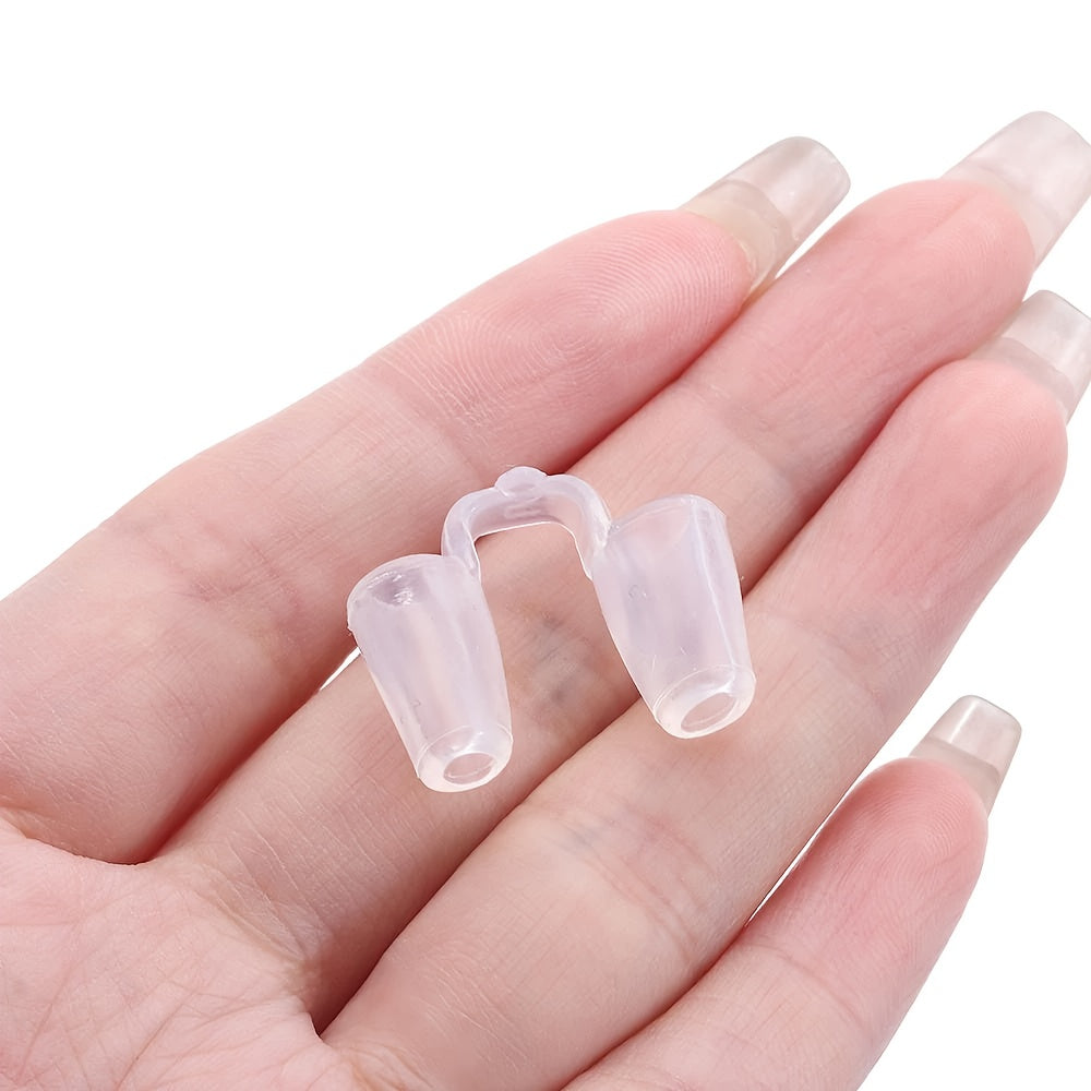 1pc/2pcs/5pcs/10pcs鼻综合隆鼻术后鼻孔支撑器硅胶塑形鼻夹睡眠和打鼾辅助 止鼾