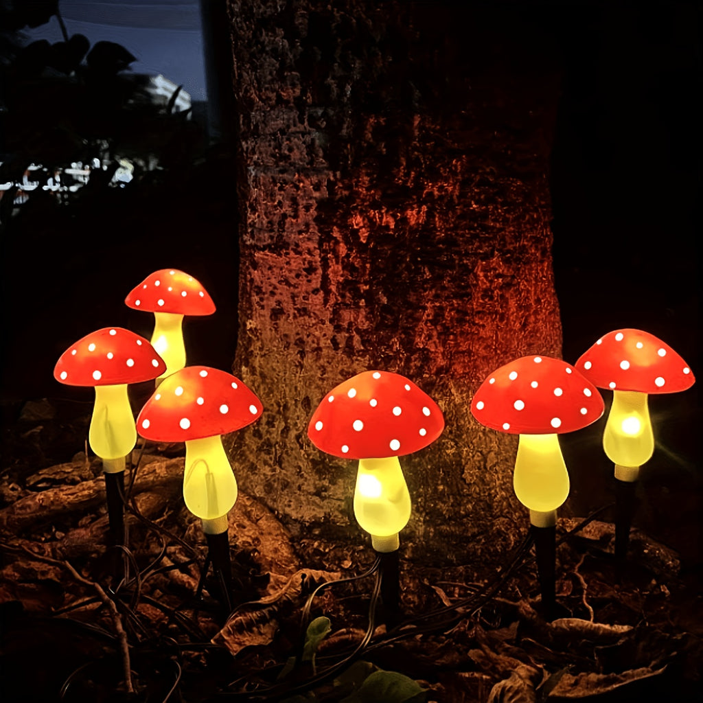 8/12/20 Pack Solar Mushroom Light Outdoor Ground Insert Post Light Garden Courtyard Patio Lawn Walkway Decorative Light Festival Gift Light, with 8 Lighting Modes, Perfect for Garden, Patio, Walkway and Lawn