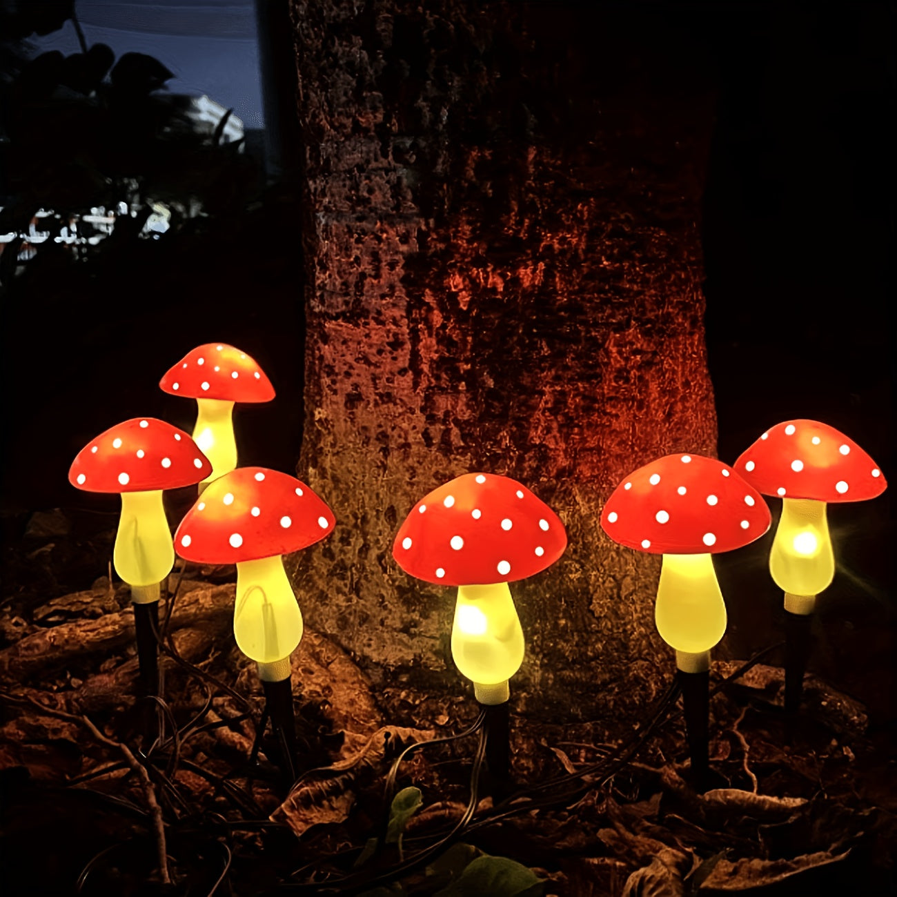 8/12/20 Pack Solar Mushroom Light Outdoor Ground Insert Post Light Garden Courtyard Patio Lawn Walkway Decorative Light Festival Gift Light, with 8 Lighting Modes, Perfect for Garden, Patio, Walkway and Lawn