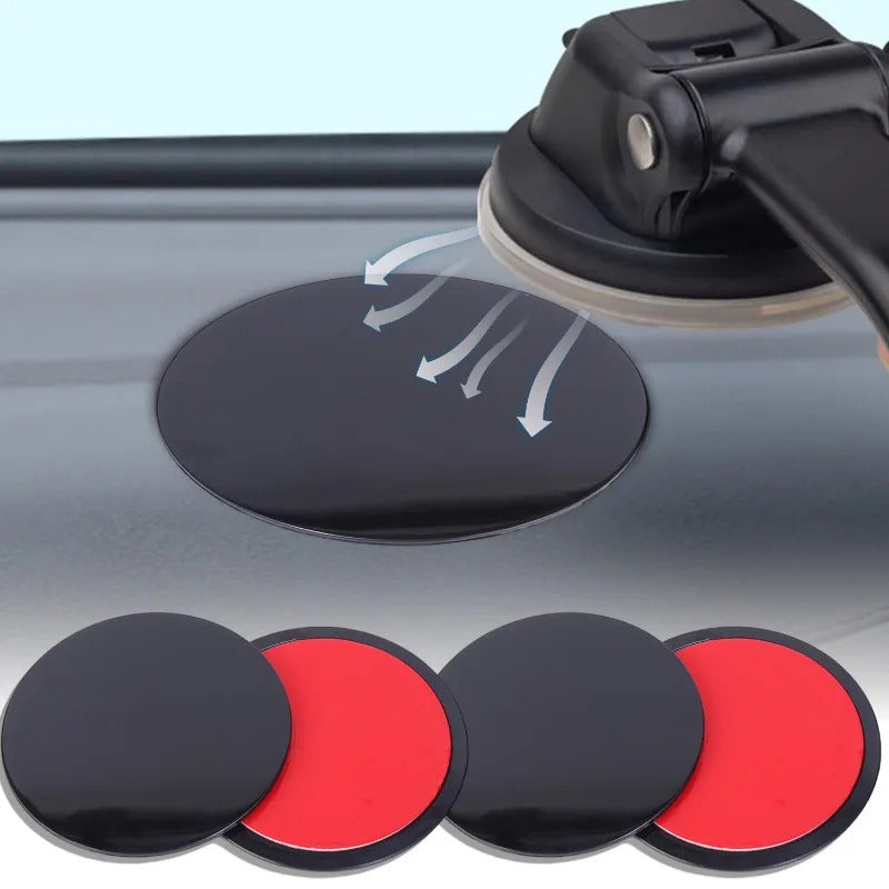 1-Pack / 3-Pack / 8-Pack Dashboard Adhesive Mount - Round Sticky Suction Cup Base Adapter Plate for Dashcam, Tomtom GPS, Smartphone Console, Car Phone Holder, GPS Suction Cup Mount Accessory, for Self-Adhesive Suction Cups