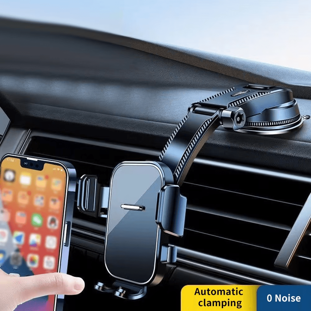 [Super Strong Suction Car Phone Mount] Heavy-Duty Ultra-Strong Suction Cup Dashboard Car Phone Holder, Compatible with iPhone & All Smartphones