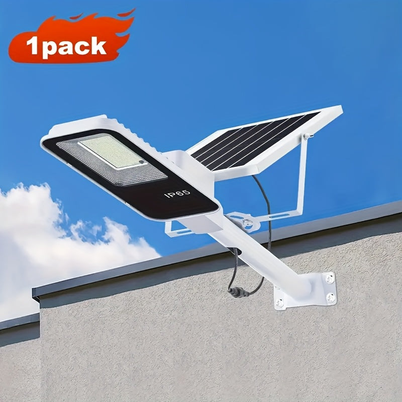 1/2/4 Pack Remote Control Solar Street Light, 6000mAh Waterproof IP65, 6500K Dimmable 345 LED Outdoor Solar Light Perfect for Garden, Patio, Garage, Courtyard, Walkway, Street, Easy and Simple Installation, Freely Combinable