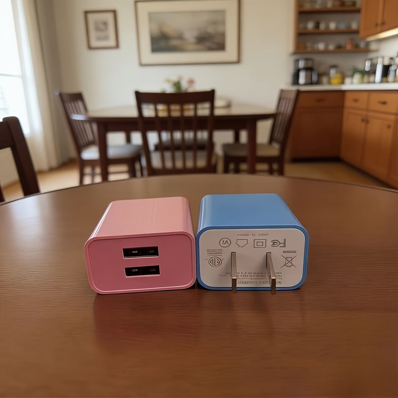 Dual Port Charger with 5V2A Output, Includes a 10 USB Wall Charger, Comes in a 2-Pack USB Adapter, Compatible with for Ipad And Iphone Models 15 Through 5, As Well As Samsung Galaxy S Series, LG, HTC, Moto, Kindle