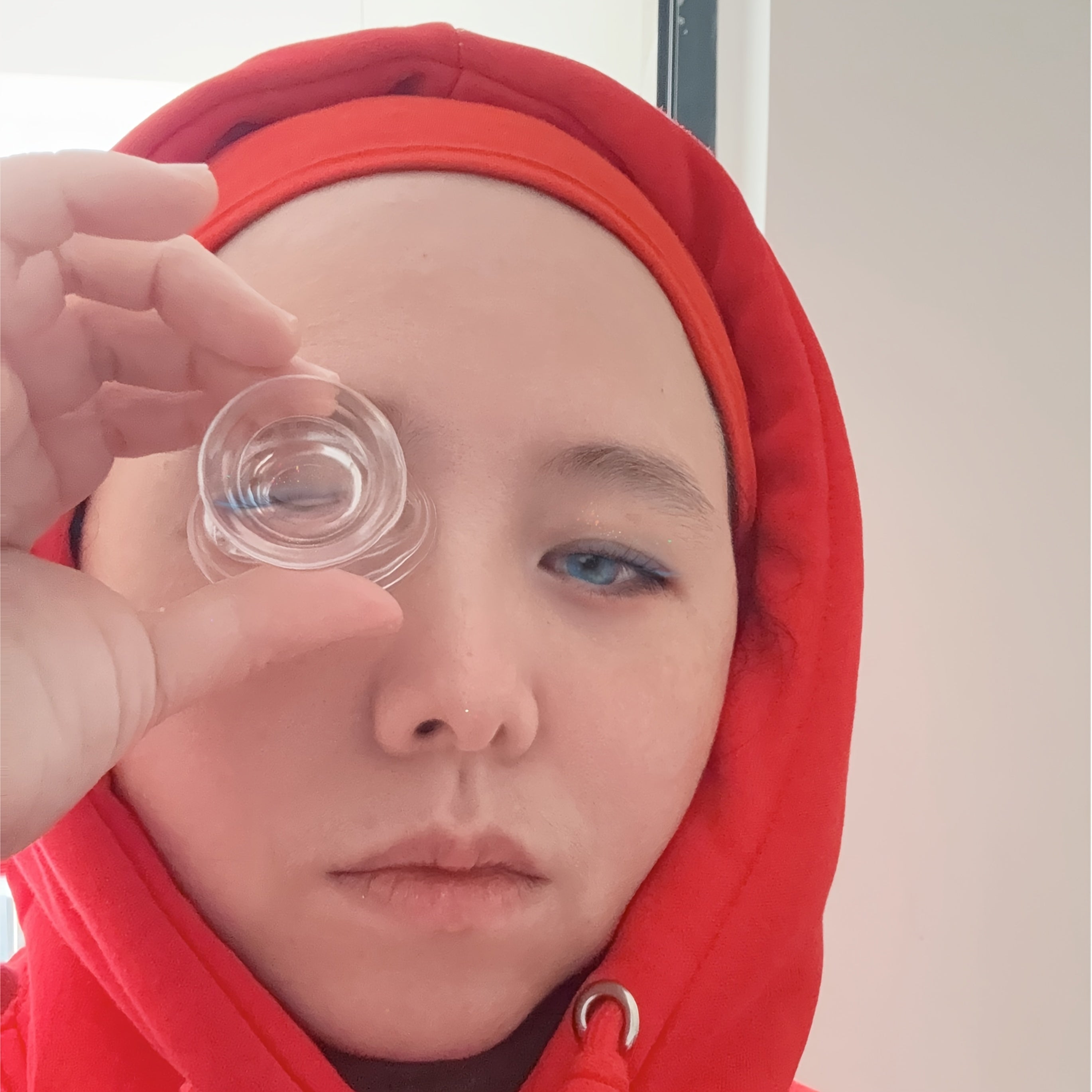 一組2個透明玻璃沖洗眼杯，方便沖洗眼睛，便攜式沖洗眼套組，適用於眼部沖洗、沖洗眼站