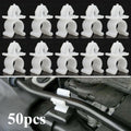 20/50Pcs Universal White Car Retainer Clips Hood Prop Rod Holder Clips, Automotive Fastener Accessories