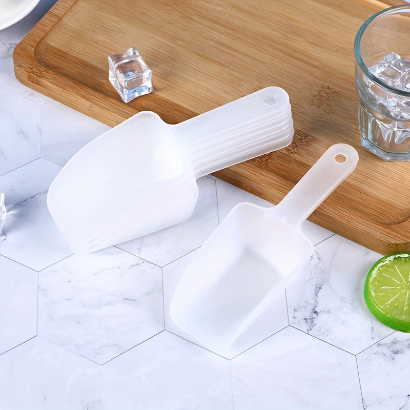 3Pcs Mini Multi-functional Scoop Set, Ice Cream Scoop, Flour Scoop and Measuring Spoon Set, Durable PP Plastic Kitchen Gadgets