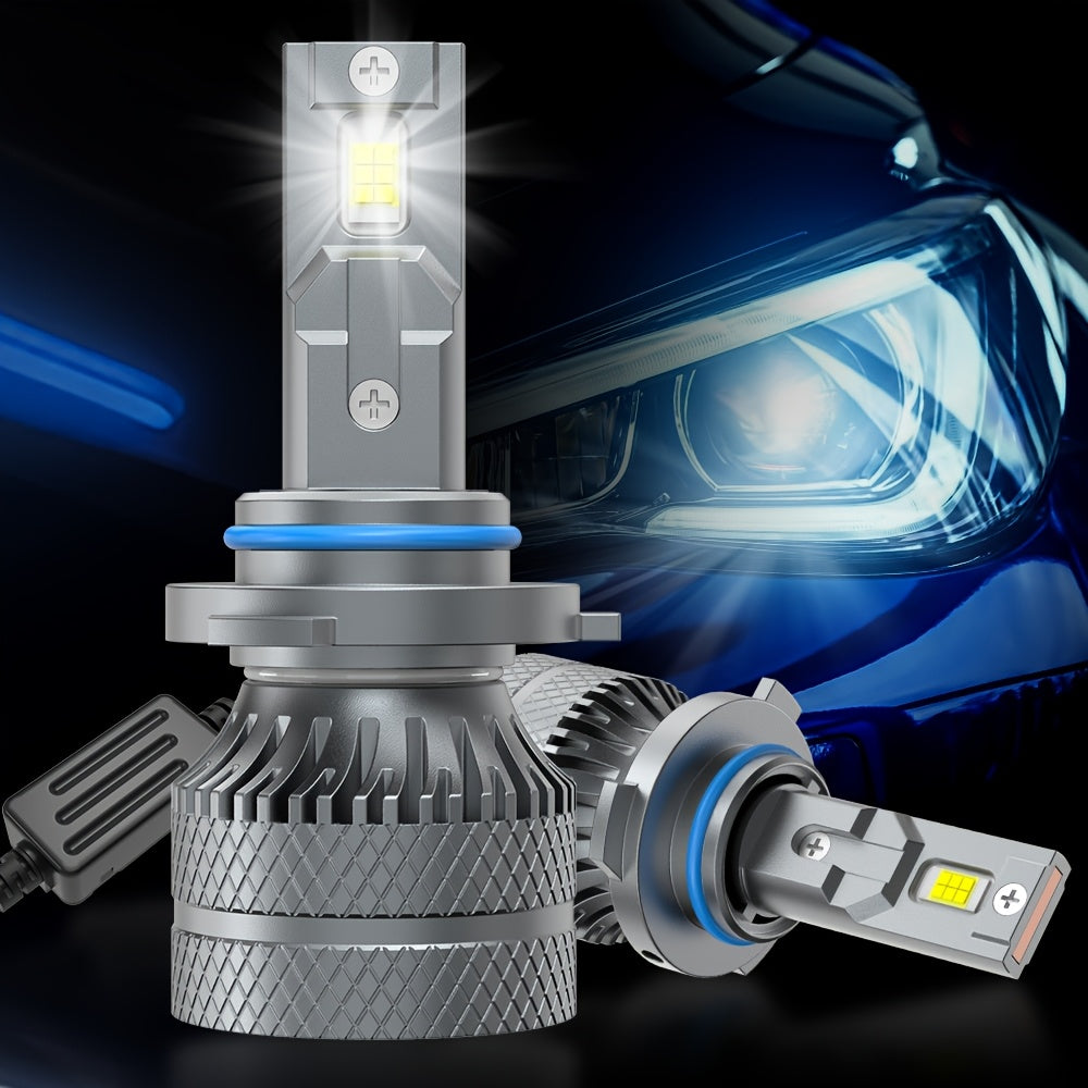 2 LED Headlight Bulbs H11/H8/H9 9005/HB3 9006/HB4 High Power 250W 6500K White Car Bulbs Can-Bus Error-Free, High/Low Beam, 800% Brightness Increase, Illumination Range 7874.02 Inches, Plug-and-Play, No Battery Included
