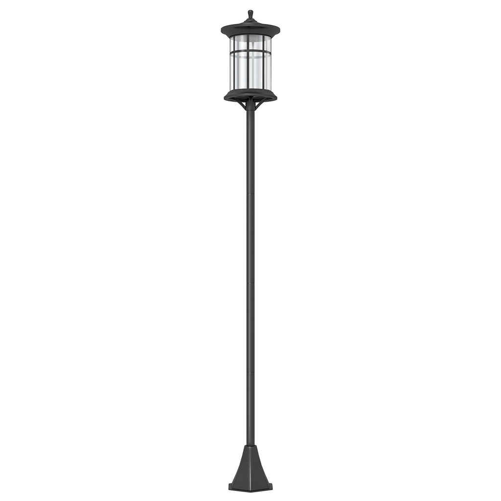 Solar Lamp Post Light, 72-Inch LED Outdoor Street Light, IP44 Waterproof for Patio, Garden, Backyard, Walkway, Cool White