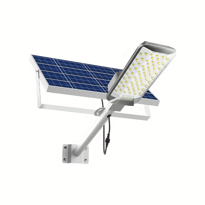 New Super Bright Solar Street Light, 240° Wide Angle Illumination, with Remote Control, 6000mAh, IP65 Outdoor Waterproof Exterior Wall Light, Semi-Flush Wall Light, Perfect for Courtyard, Pathway, Garage, Garden, Porch, Patio, Road