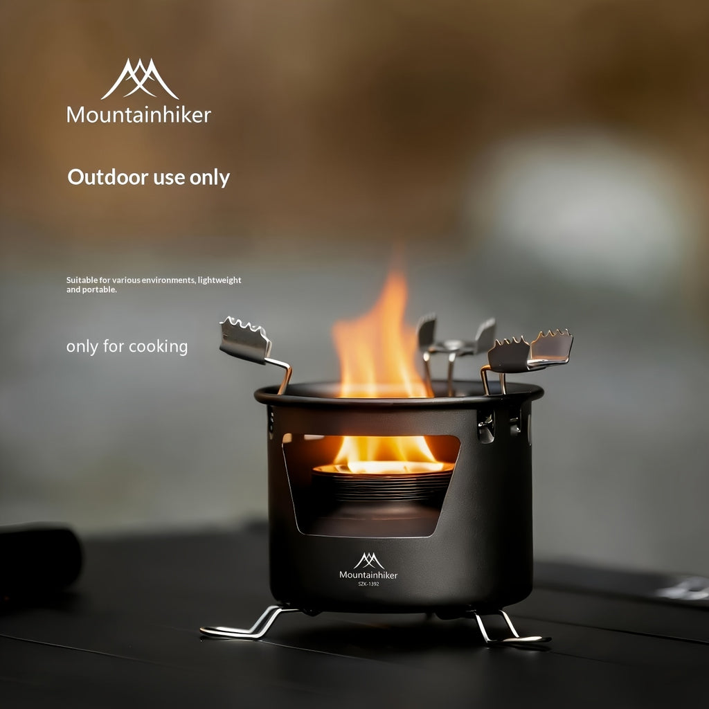 Shanzhike Separate Stove | 40-Min Long-Lasting Outdoor Stove | Ultra-Light Aluminum Portable Stove | Must-Have for Camping, Picnic & Tea Boiling (Free Storage Mesh Bag) | Only for Cooking