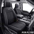 Full Coverage Seat Covers for 2015-2025 Ford F150 and 2017-2025 Ford F250/F350/F450, Made of Waterproof PU Leather