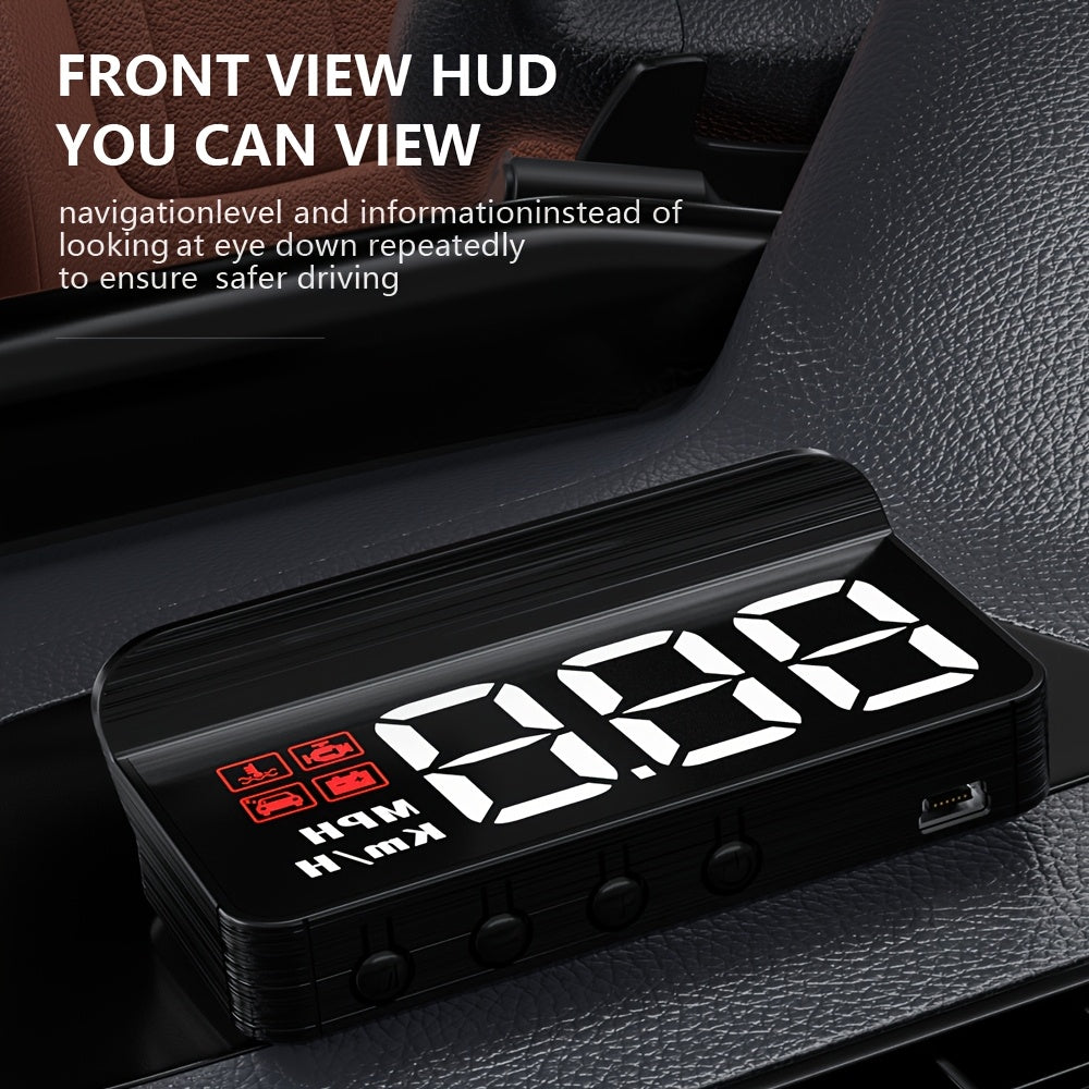M3 HUD Head-Up Display OBD2 Trip Computer Speed Projector Car Computer Fuel Efficiency Alarm Car Modification