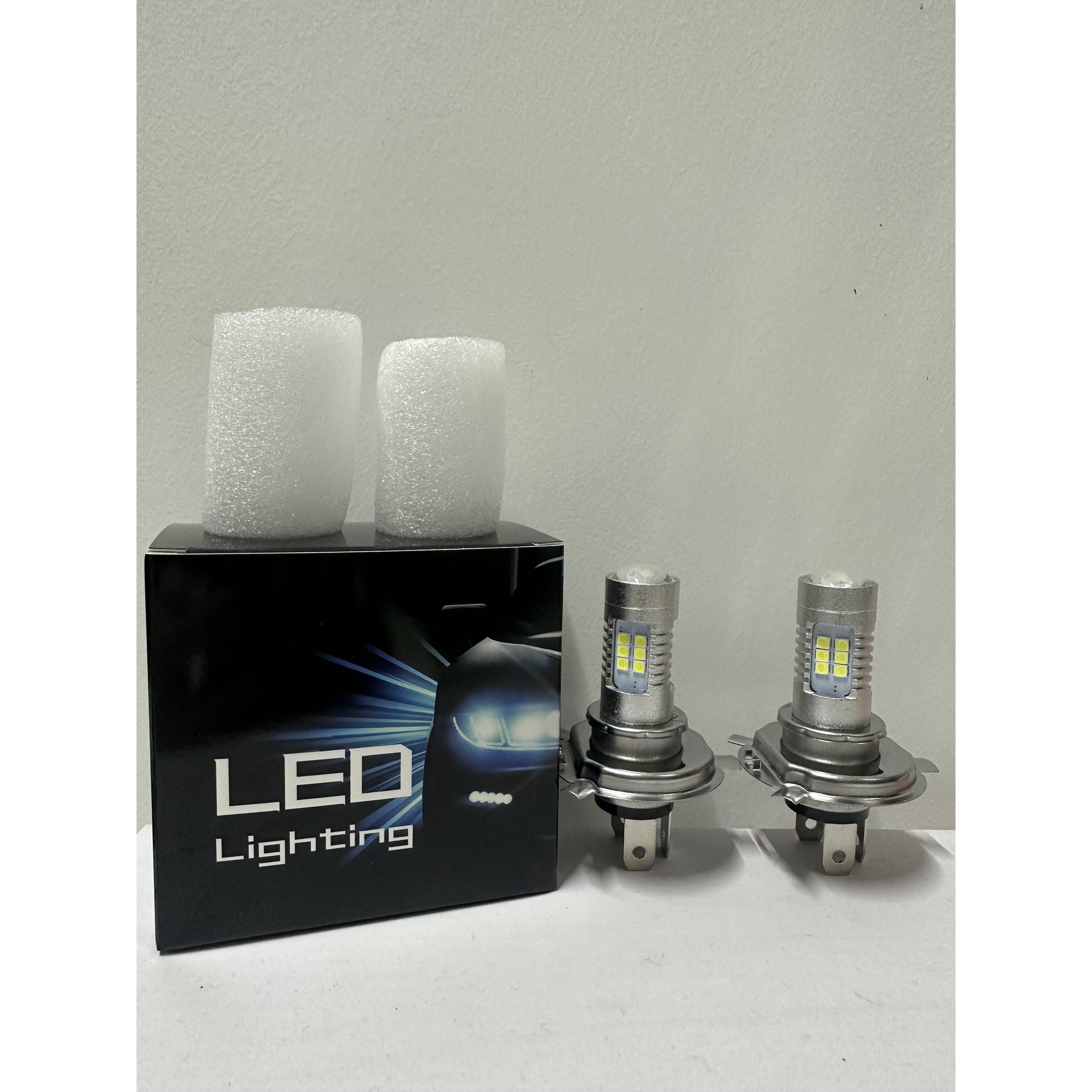 2-Pack H4/9003/HB2 LED Headlight Conversion Kit High Brightness Car Motorcycle Truck Fog Light Driving Light 6000K Color Temperature