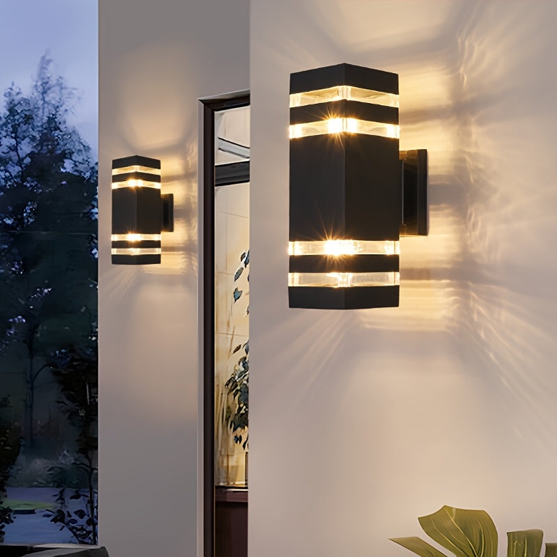 LED Outdoor Wall Light, Courtyard Balcony Wall Light, European Style Waterproof Corridor Gate Luminous Exterior Wall Light, Minimalist Lighting, Single-Head / Double-Head Light