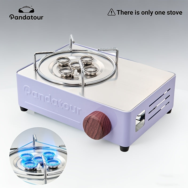 Portable Propane Stove, Small Camping Cooker, Flame Control, Easy to Carry, Ideal for Outdoor Cooking, Picnic, BBQ, Travel