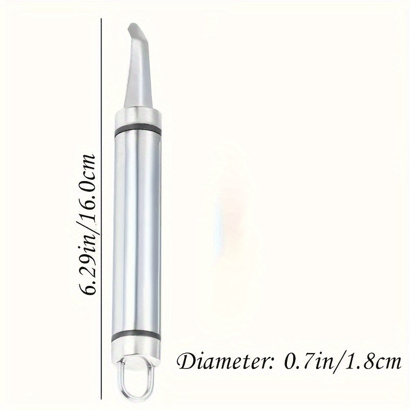 1 Piece Stainless Steel Shrimp Deveiner & Shell Remover Tool – Shrimp Cleaner & Peeler, Seafood Shell Cutter, Portable Shrimp Vein & Intestine Cleaner, Easy-Clean Kitchen Gadget for Lobster & Shrimp Preparation