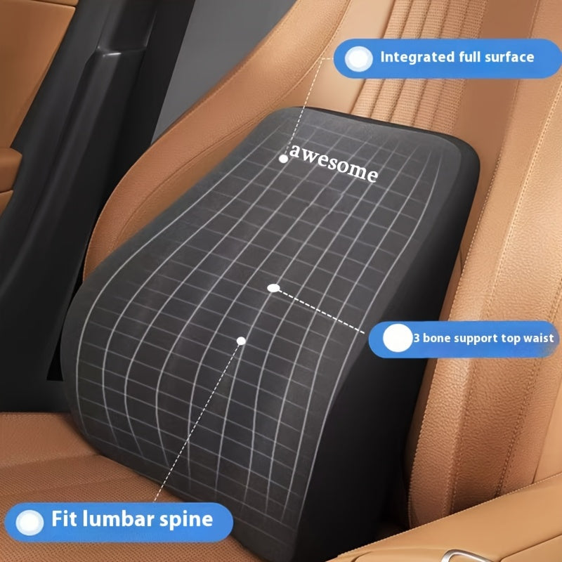 Car Headrest & Lumbar Support Slow Rebound Memory Foam Neck Pillow Lumbar Support, All-Season Universal Breathable Non-Deformable Car Pillow