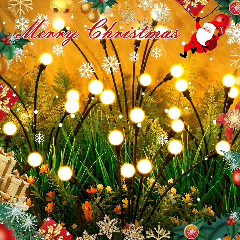 40/20/10 LED Solar Firefly Light Outdoor Solar Lighting LED Garden Decoration 8 Modes Adjustable Cafe Decoration Park Decoration Commercial Lighting Landscape Lawn Path Decoration Light Up Your Garden Halloween Decoration