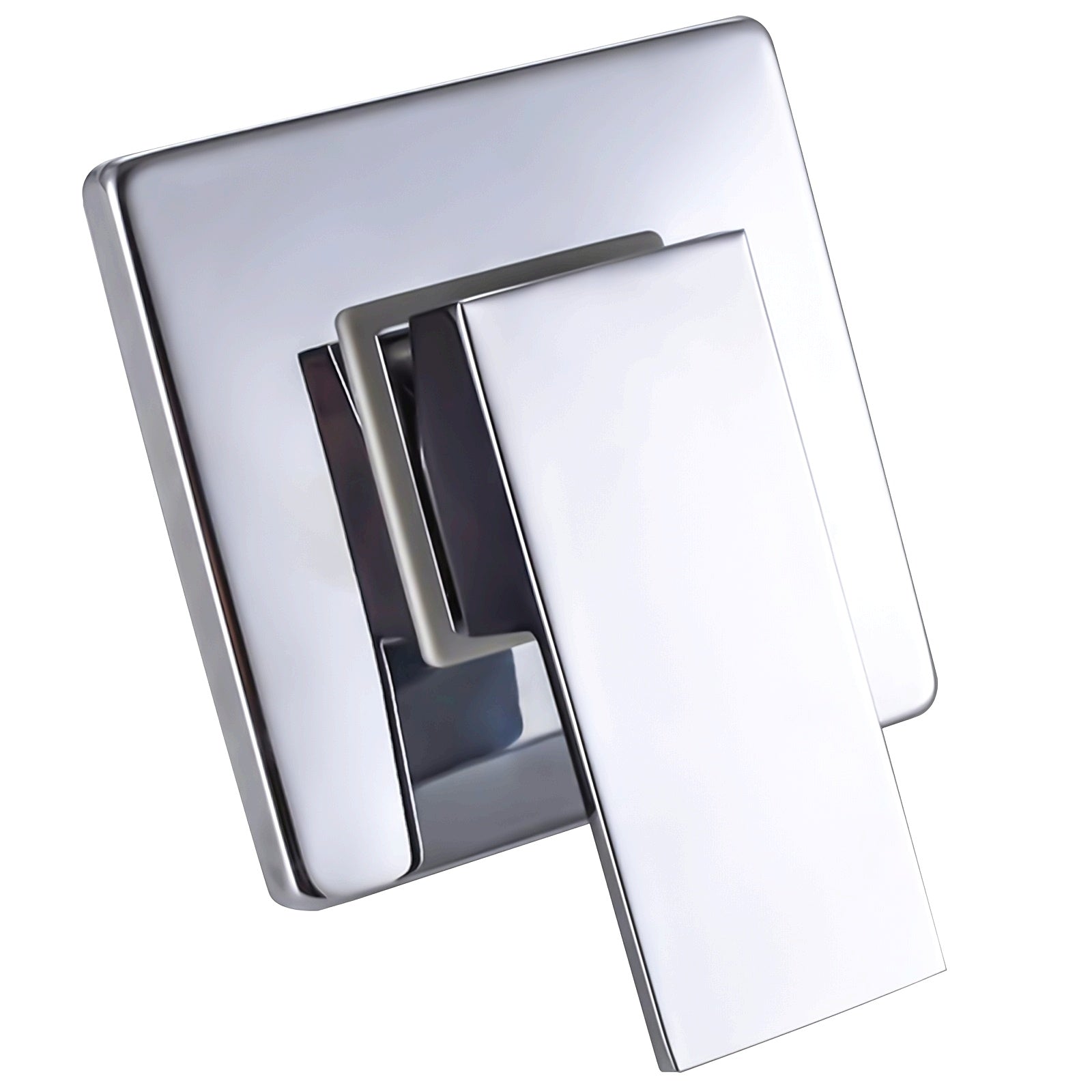 1Pc Plated Solid Brass 4-Way Square Wall Mounted Concealed Shower Faucet