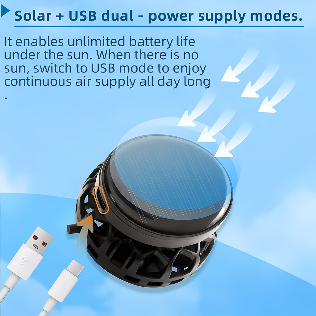 Women's Exclusive Solar + USB Dual Charging Empty Top Fan Hat | Built-in 650mAh Battery, 8-10 Hours Long Battery Life, Stylish UV Protection Sun Hat, Must-Have for Outdoor Travel, Tennis and Hiking