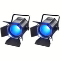 200W COB linear spotlight with barn doors, RGBWA UV 6-in-1 COB par light stage light, DMX512 sound-activated DJ light, suitable for banquet halls, wedding venues and theaters