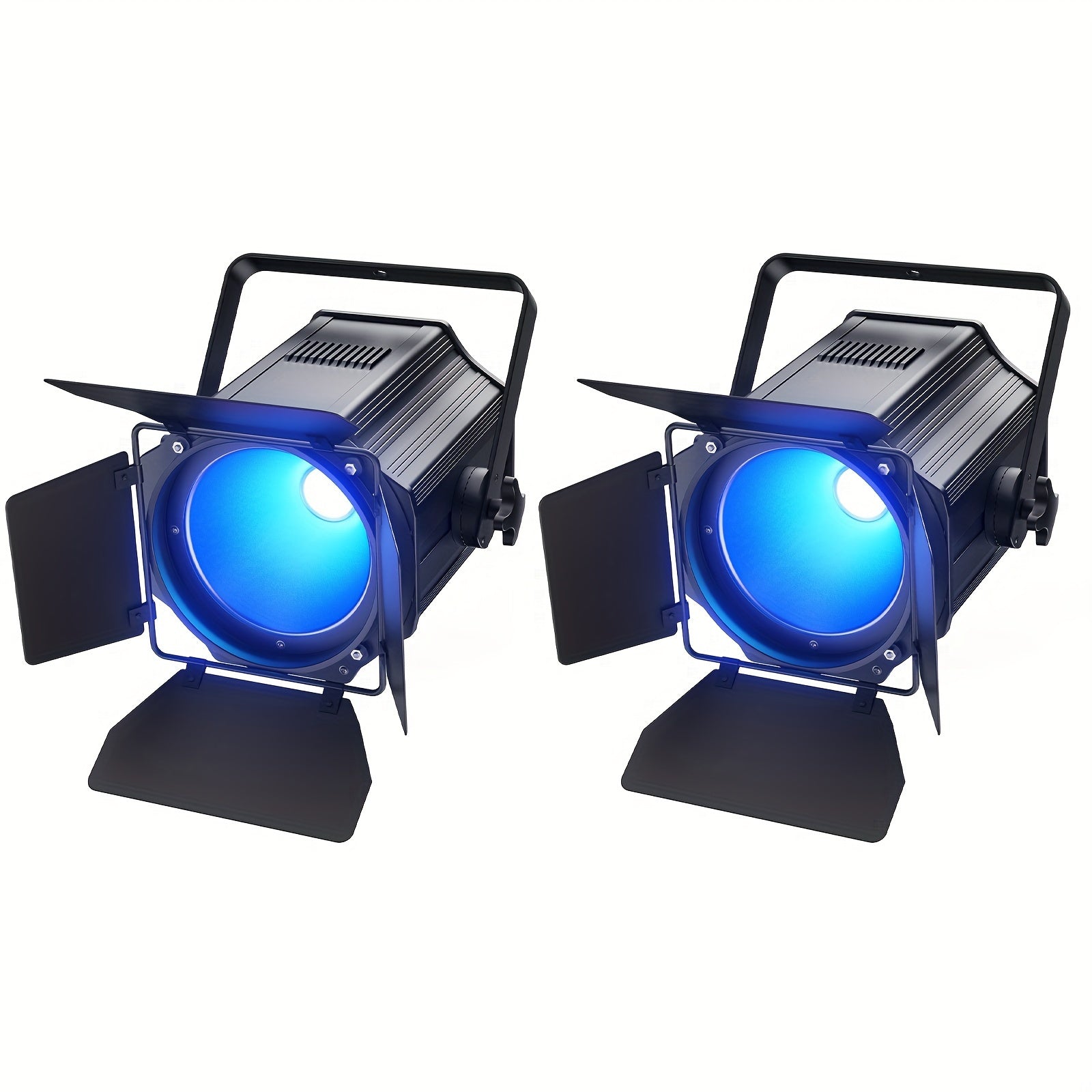 200W COB linear spotlight with barn doors, RGBWA UV 6-in-1 COB par light stage light, DMX512 sound-activated DJ light, suitable for banquet halls, wedding venues and theaters