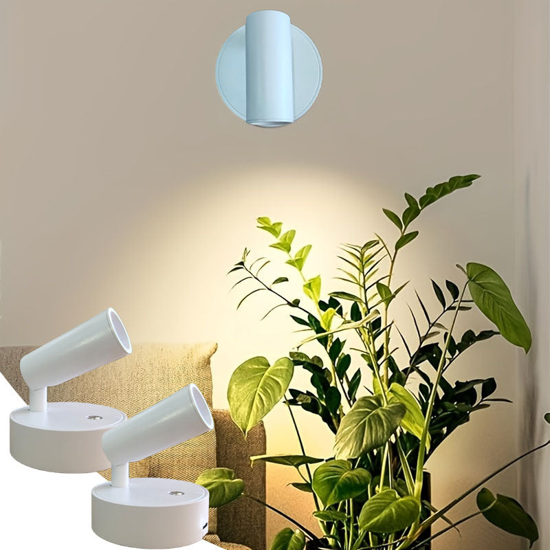 Home Decoration, Warm Color Bedtime Reading Light, Bedroom Arrangement, No-Wiring Rechargeable Wall Light Magnetic Spotlight USB Downlight Bedroom Wall Light, Picture Spotlight, Simple Decoration