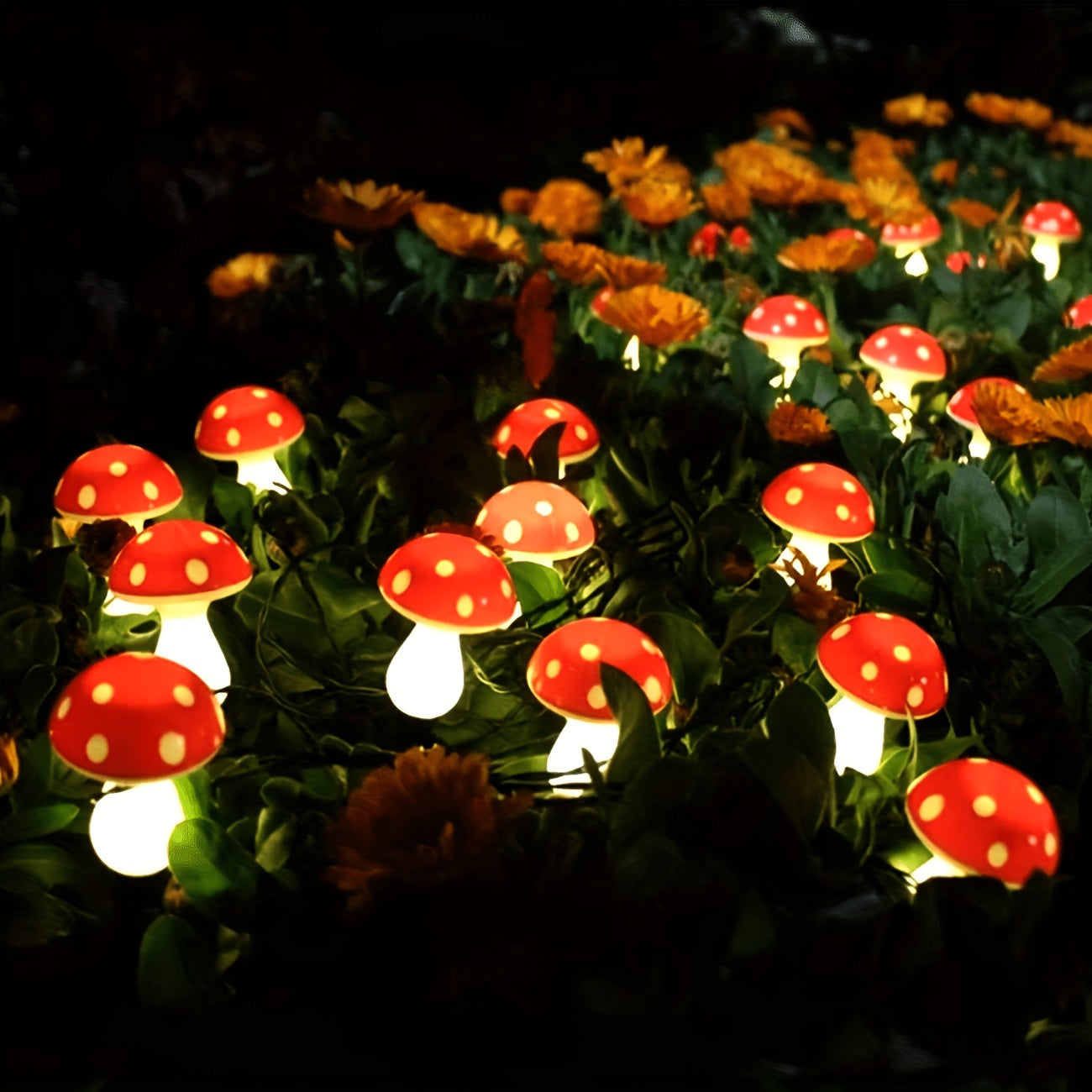 8/12/20 Pack Solar Mushroom Light Outdoor Ground Insert Post Light Garden Courtyard Patio Lawn Walkway Decorative Light Festival Gift Light, with 8 Lighting Modes, Perfect for Garden, Patio, Walkway and Lawn