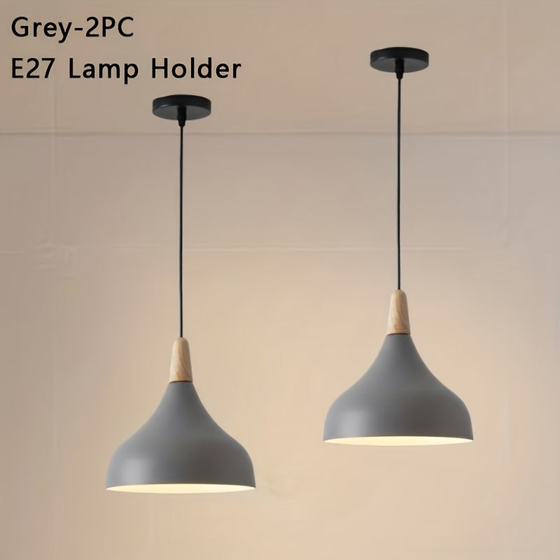 Nordic Modern Style Minimalist Single-Head Pendant Light, Height Adjustable, E27 Socket (Bulb Not Included), Macaron Style Pendant Light Suitable for Living Room, Bedroom, Dining Room, Children’s Room and Other Indoor Scenes