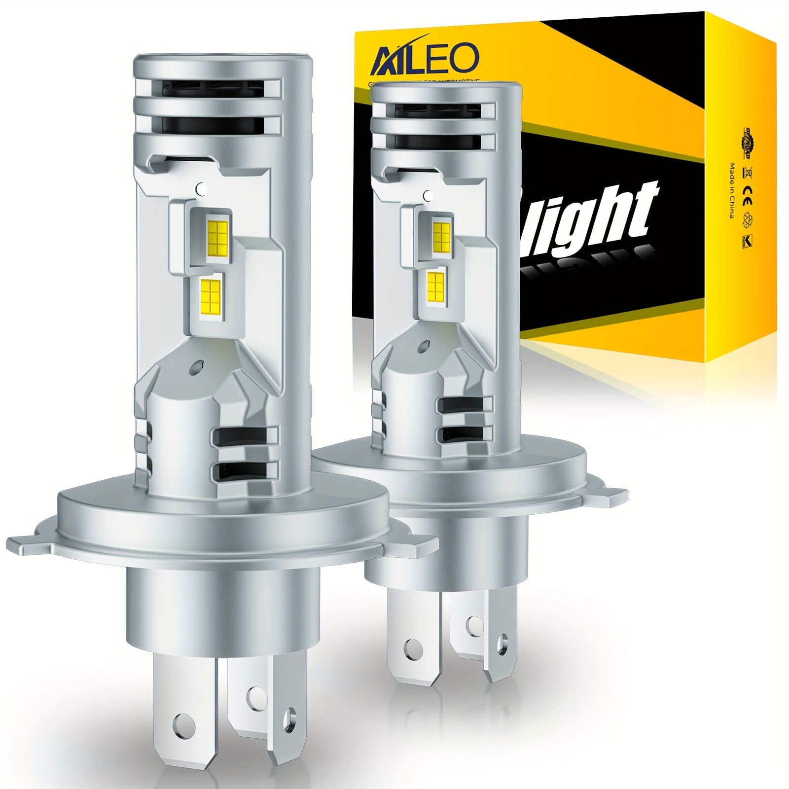 AILEO 2-Pack H11 LED Headlight Bulbs, Canbus Compatible, for H4, HB3, 9005, HB4, H9, H16JP and H8 Types, Provides 22000 Lumens and 100W Super Brightness, 6500K Color Temperature, for Car Turbo Headlights