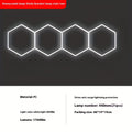Creative geometric LED garage light, high-brightness energy-saving bracket light, DIY shapeable honeycomb tube, strong light effect LED tube AC100-265V, easy to install, suitable for garages, basements, warehouses, gyms, studios